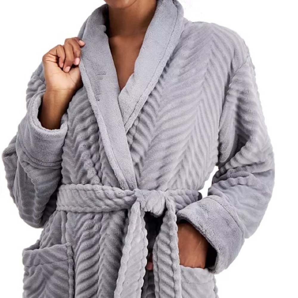 Short Chevron Cozy Robe made for Macy’s Exclusive